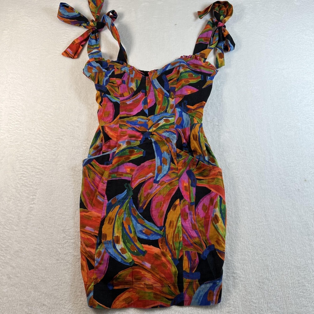 FARM Rio Multicolor Tropical Print Mini Dress